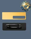 Reusable Sublimation Aluminum Name Badge 75×25mm – Gold & Silver  Pin or Magnet (2).webp