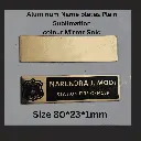 Aluminum Name plates Plain Sublimation mirror gold.webp