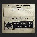 Aluminum Name plates Plain Sublimation mirror gold 7520.webp