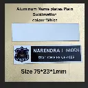 Aluminum Name plates  Sublimation Blank White.webp