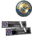 G.I.S.F.S. Security Guard Name Badges - Customized Acrylic Identity Plates.webp