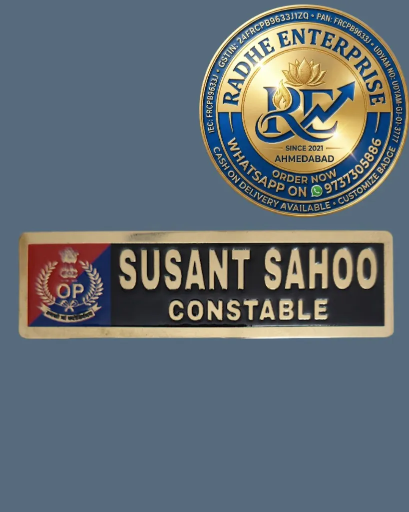 odisha police name plate pin.webp