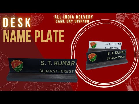 Customised table Name Plate