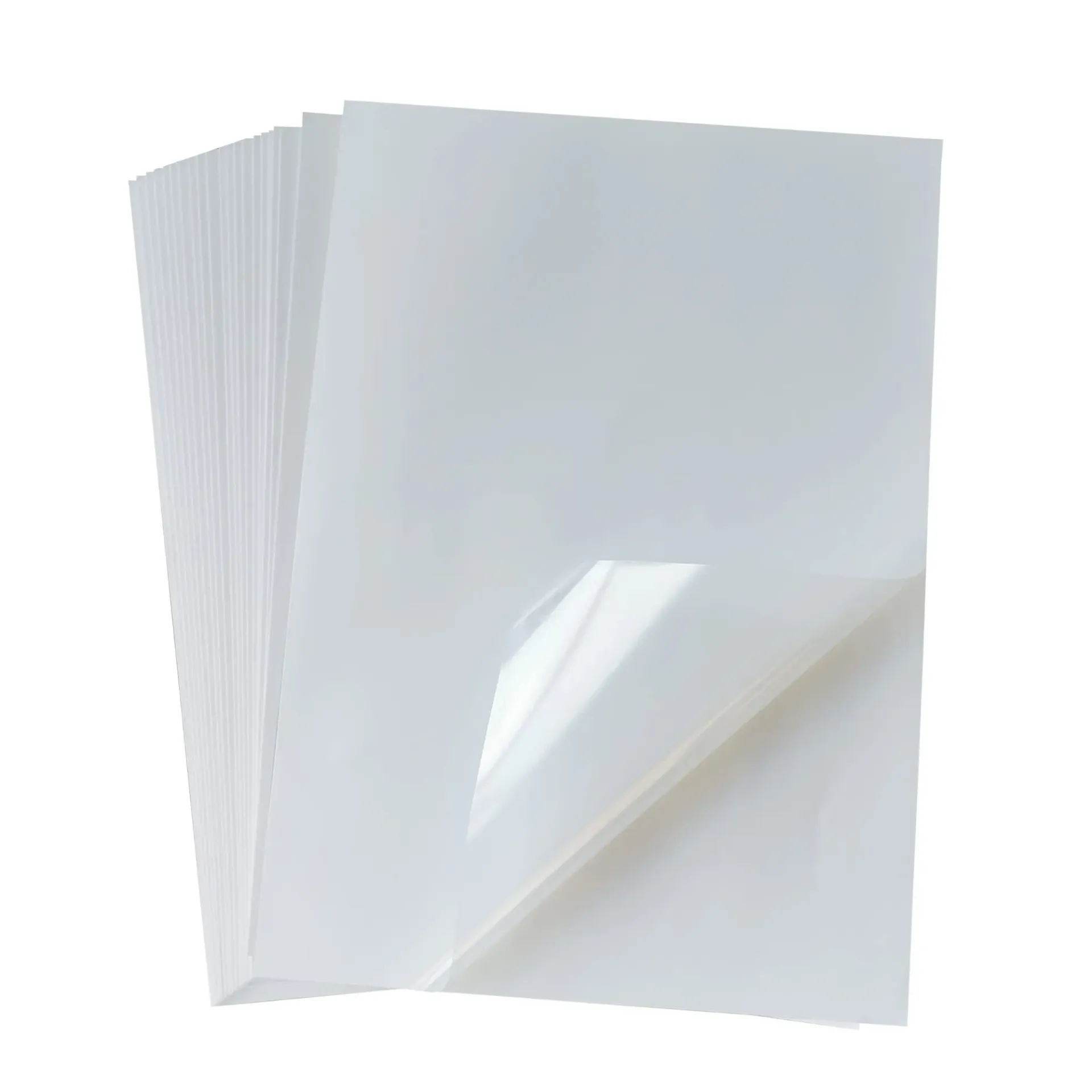 A4 size transparent sheet gumming 10 sheet inkjet