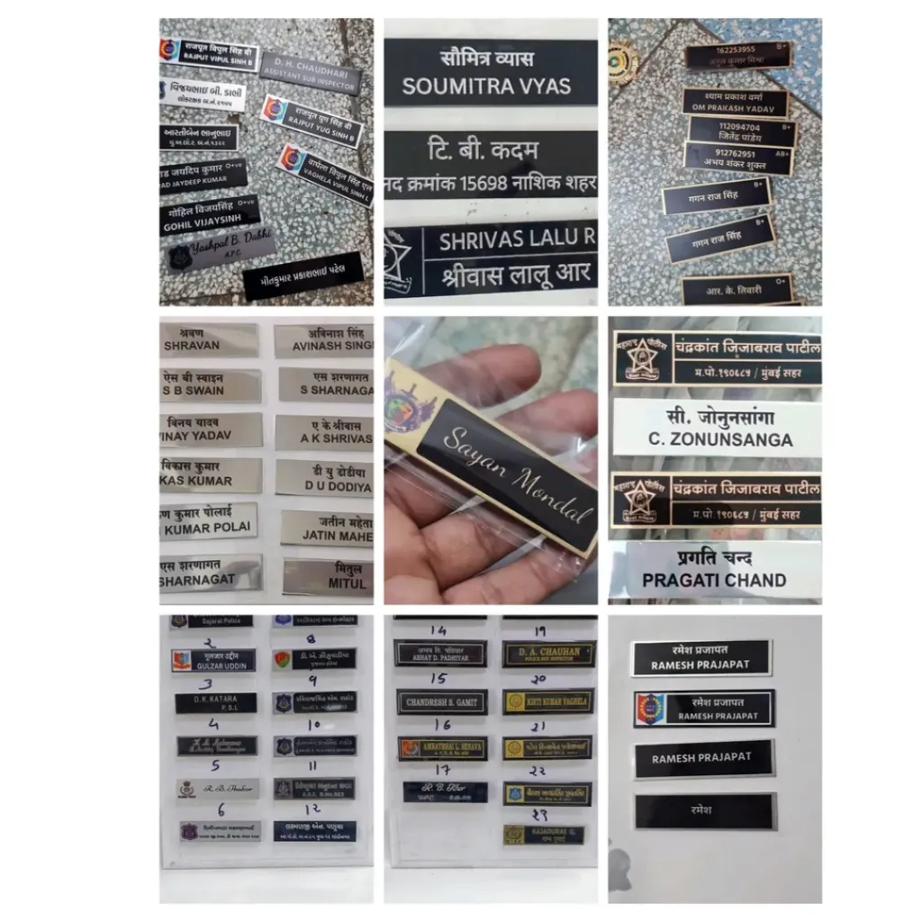 [NB100] Personalized Pocket Badge Name Plate – Single Piece