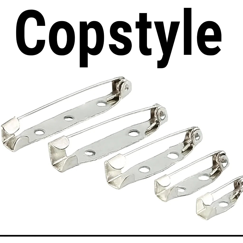 Metal Safety Brooch Pin Back Badge Backing Clip Blank Base for Jewelry Making Handmade Wedding Brooch DIY Findings | 50pcs 25MM