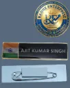 Premium Personalized Indian Flag Name Badge Premium Personalized Name Badge