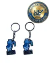 Premium Custom Acrylic Train Manager Keychain UV Printed Railway Staff Key Ring Personalized Keychain