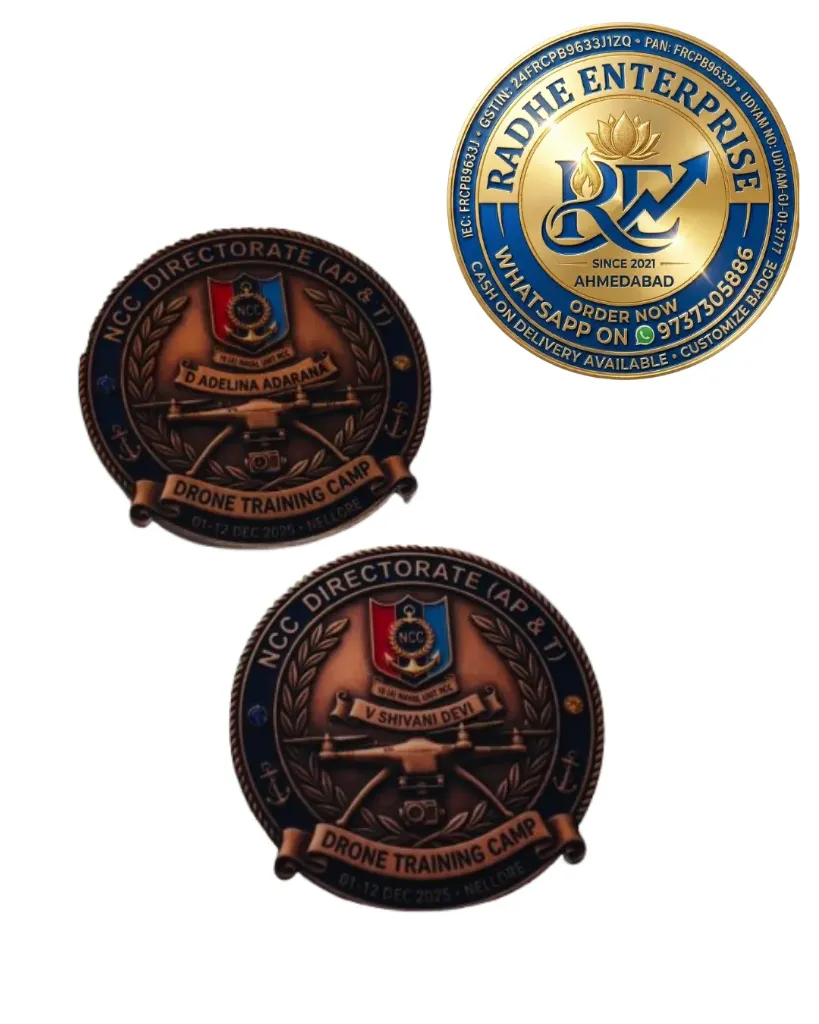 Premium Drone Training Camp Badge Custom Acrylic Drone Camp Badge NCC Drone Training Badge with