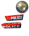 Police Pocket & Dashboard Name Plate premium glossy finish
