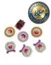 Premium Custom Acrylic Badge  Any Shape & Any Size  UV Printed Logo & School Badge