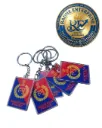 Premium Haryana Police Acrylic Keychain Custom Police Logo Key Ring UV Printed Acrylic Keychain