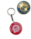 Indian Railways Metal Keychain | Premium Railway Logo Keyring | Custom Railway Keychain