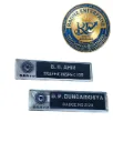 GSRTC Metal Pocket Name Plate | Custom Transport Officer Uniform Name Badge