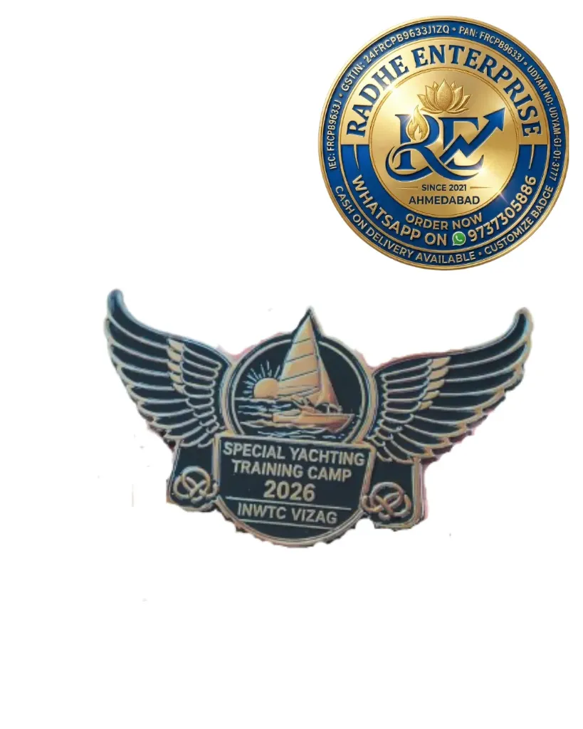 NCC Special Yachting Camp Metal Badge | Custom Military & Training Camp Uniform Badge