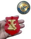 Indian Army Ex-Serviceman Acrylic Shield Badge | Maji Sainik Commemorative Badge