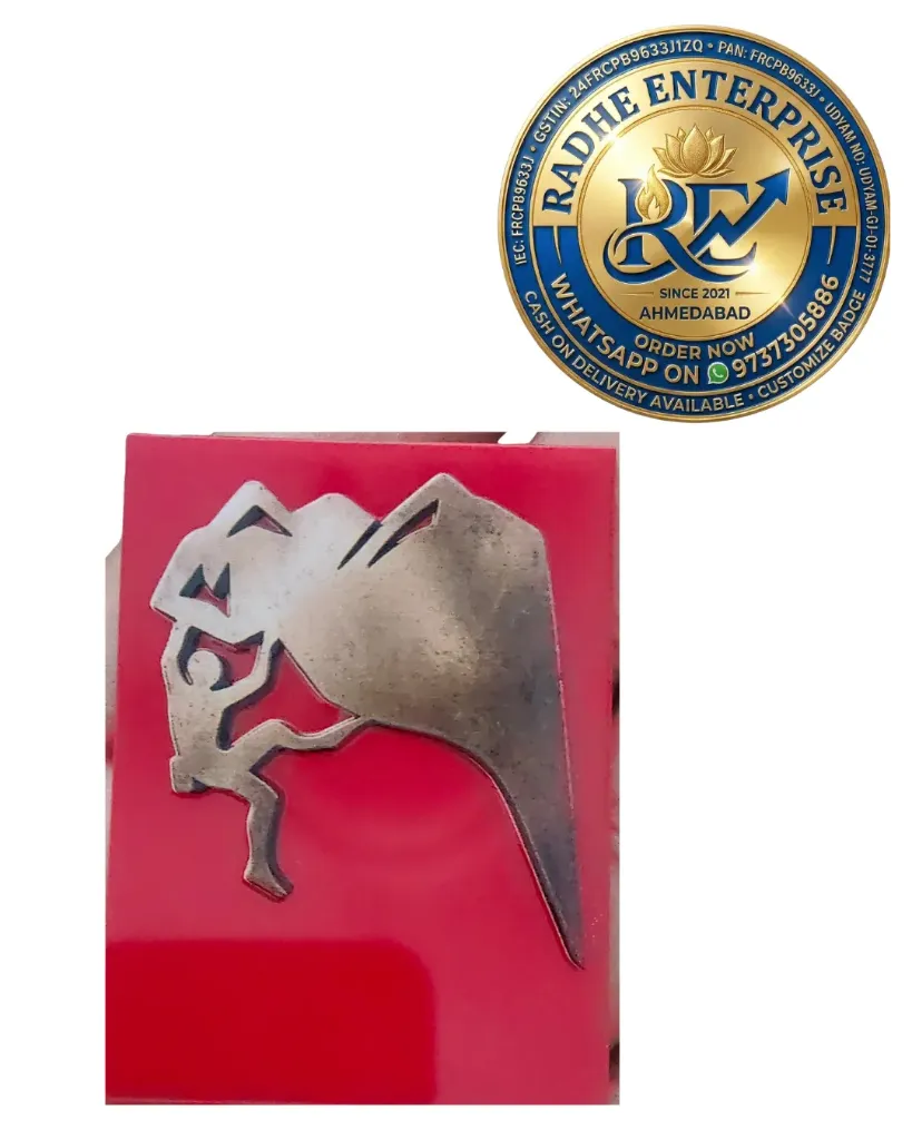Mountain Climbing Metal Lapel Pin | Rock Climbing Adventure Enamel Badge