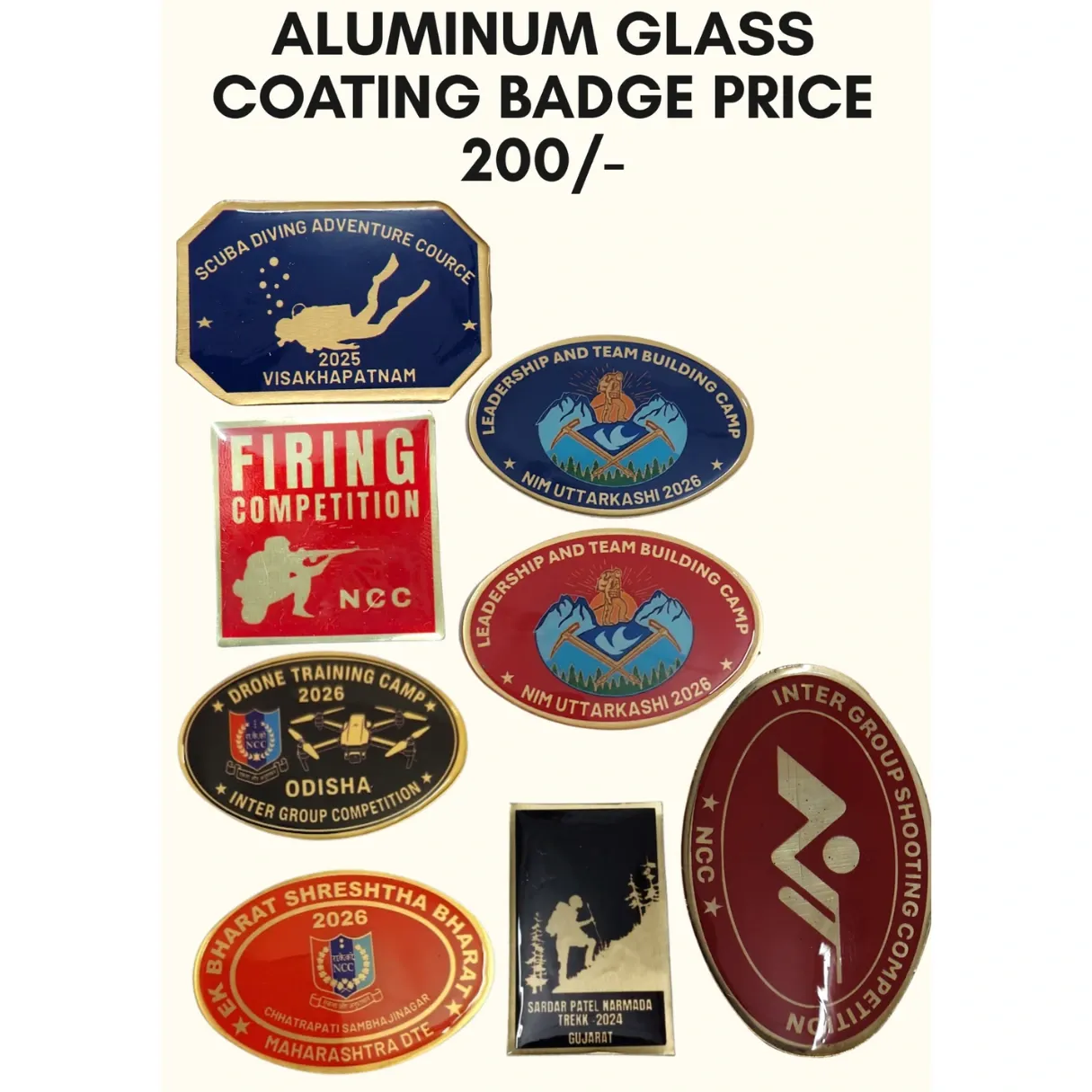 On Demand ncc badge glass 200