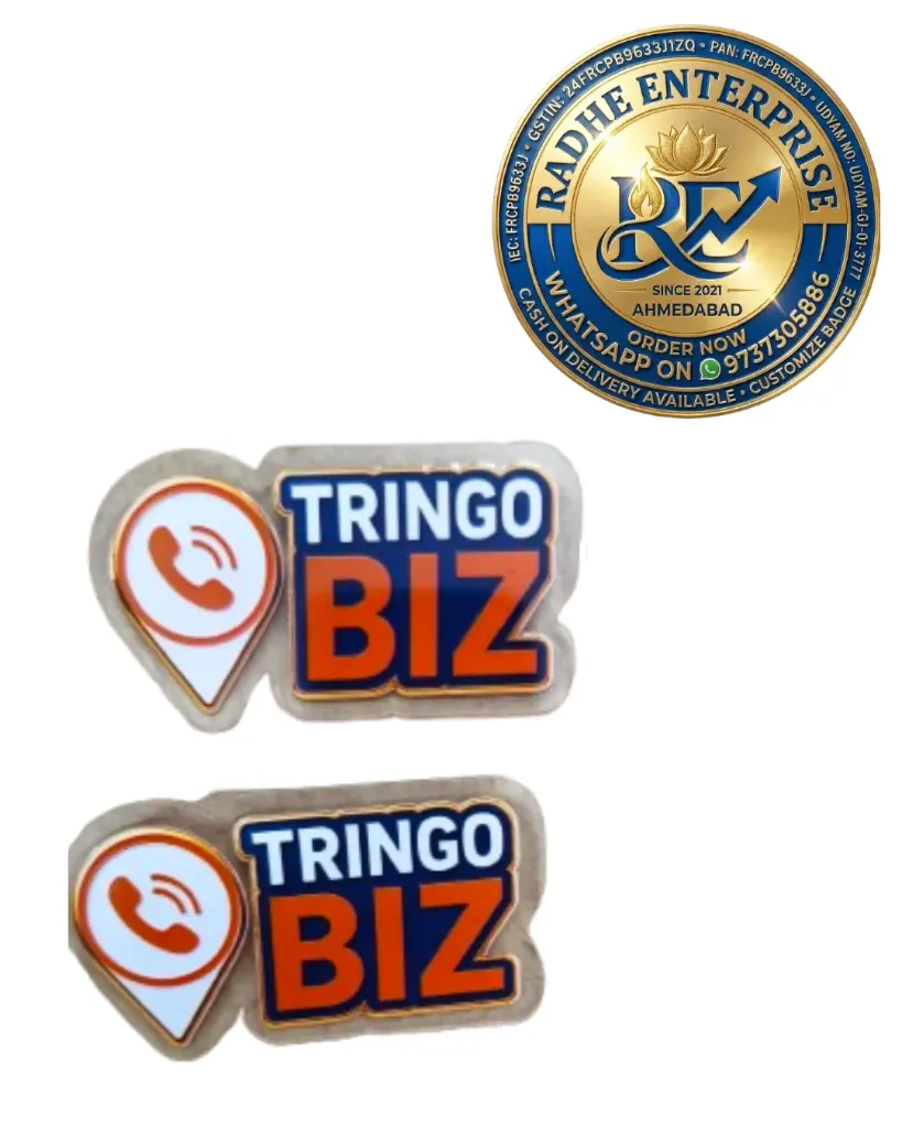 Custom Shape Acrylic Logo Badge  Personalized Acrylic Brand Badge  Custom Shape Badge