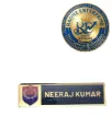 Haryana Roadways Custom Metal Name Plate  Personalized HR Name Badge Metal Name Plate with Logo