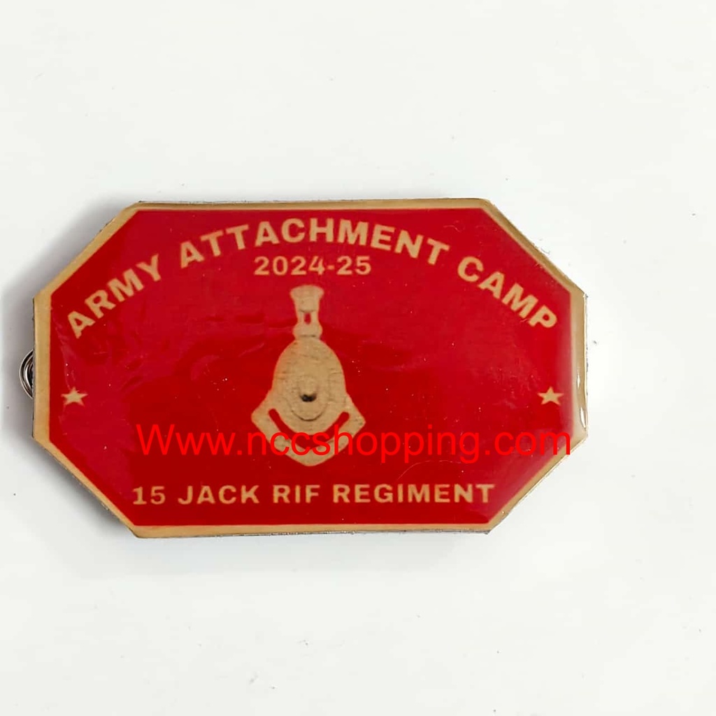 [OLD-213] Army attachment camp 15 Jack rif regiment Ncc Badge