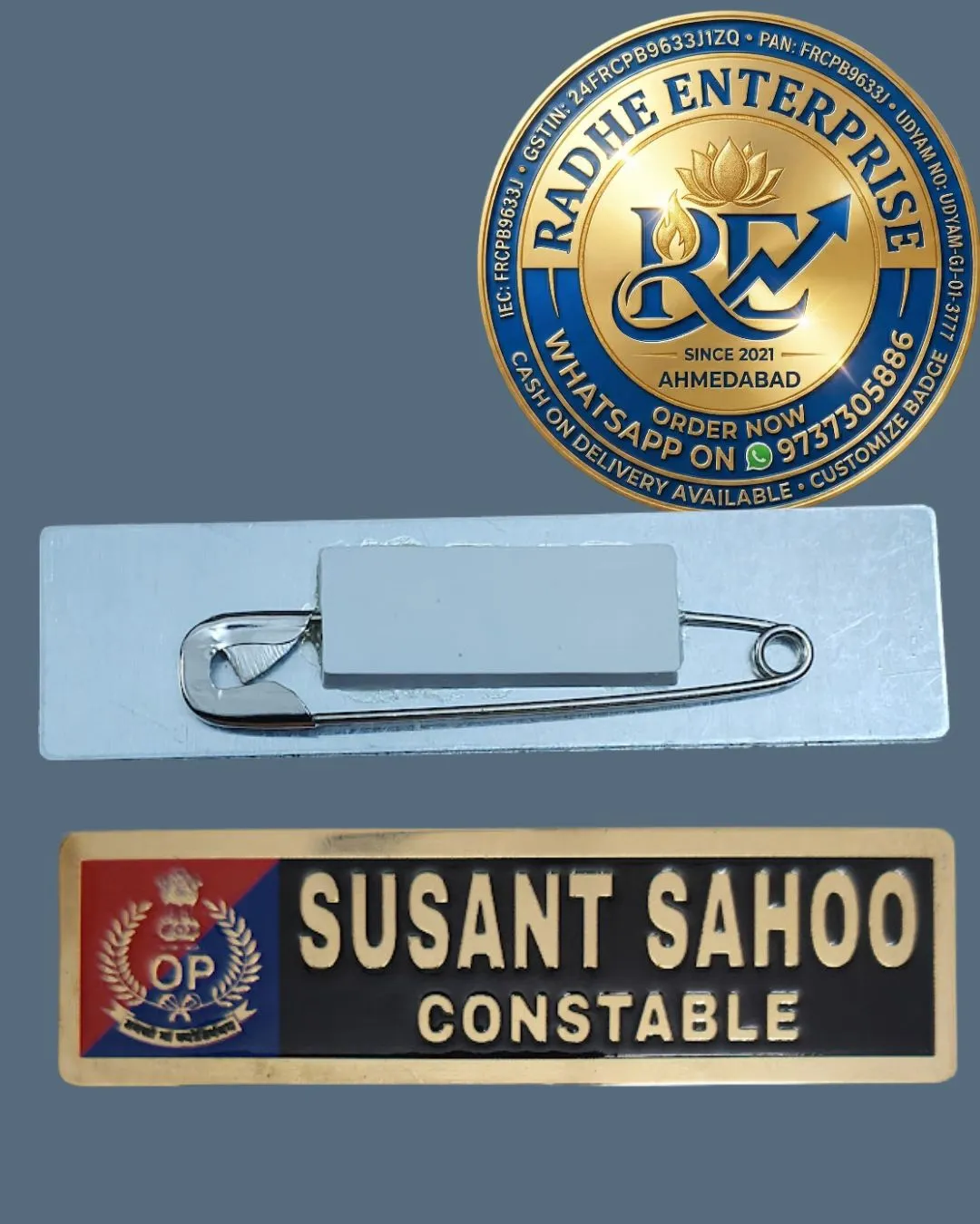 [OLD-357] Odisha police nameplate