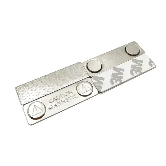 2 Magnet Steel Badge