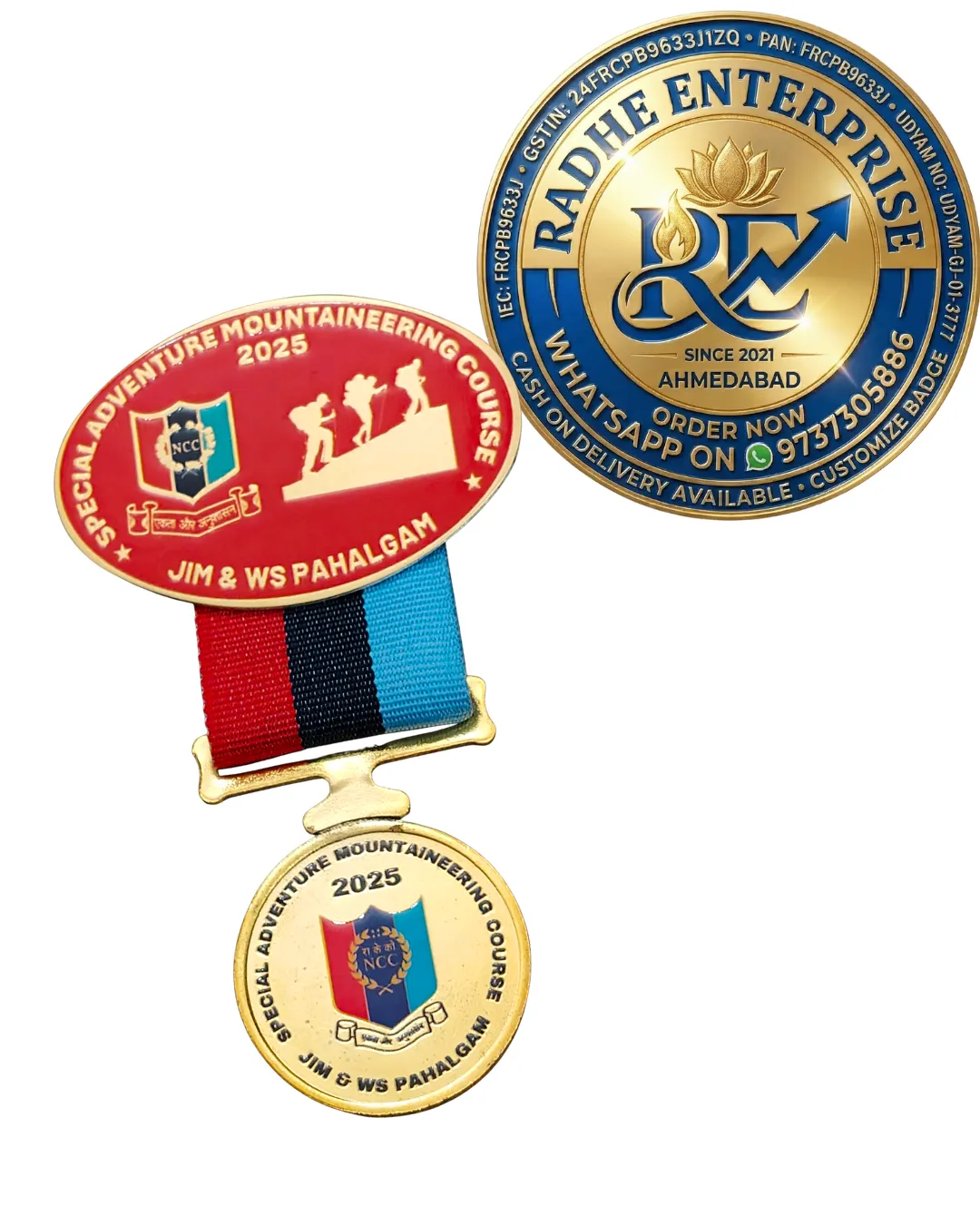 [OLD-1297] Special Adventure Mountaineering Course 2026 JIM & WS Pahalgam NCC Medal