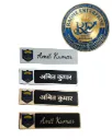 Premium Bihar Police Uniform Metal Name Plate Custom Police Name Badge