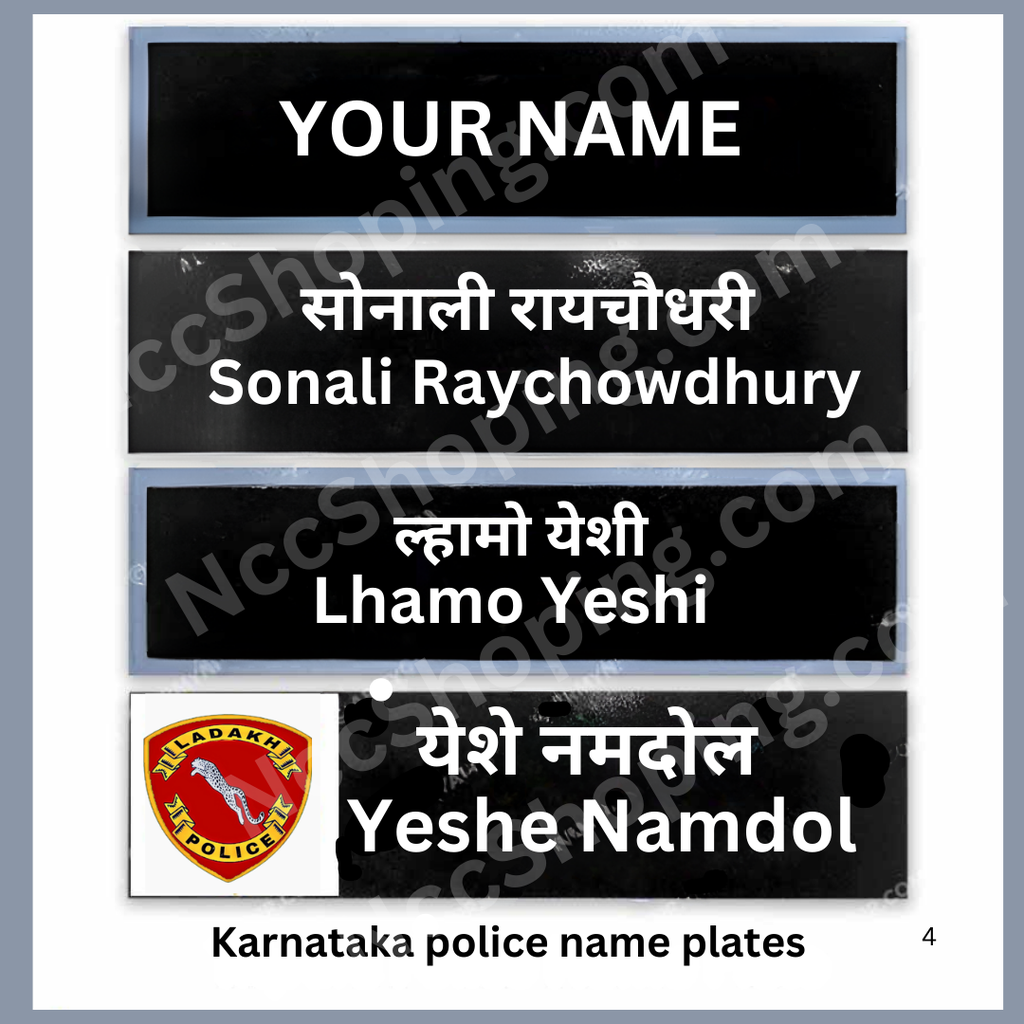 Ladakh Police Uniform Name Plate