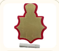 [B2B-BLANK-7CORNER] Plain 7 Corner Acrylic Badge Blank with Pin