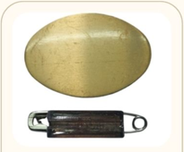Plain Oval Badge Blank
