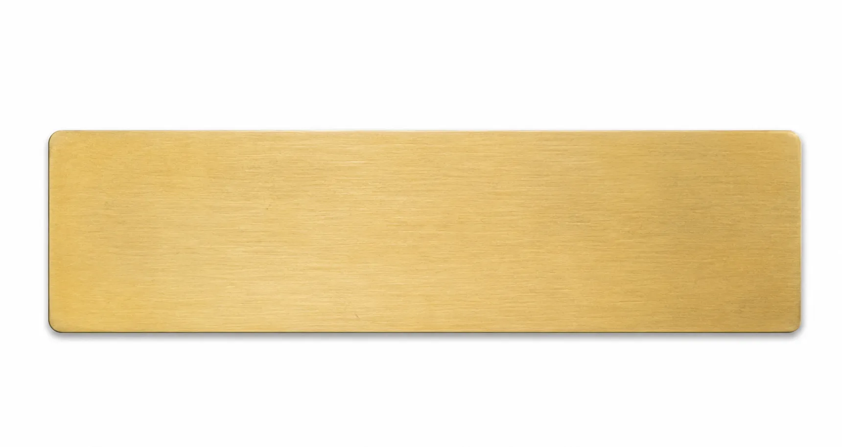 Plain Brass Name Badge Plate 80×23 mm – Pack of 100