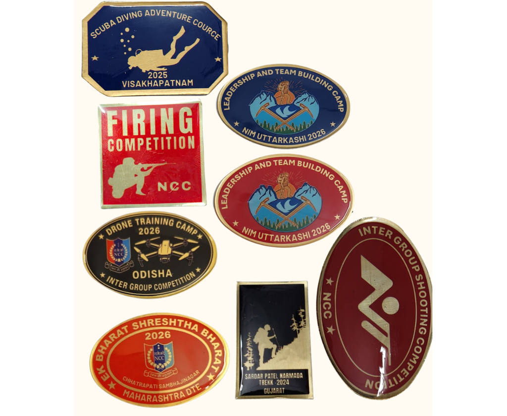 On-Demand Customized NCC Badge with Glass Coating - Single Piece