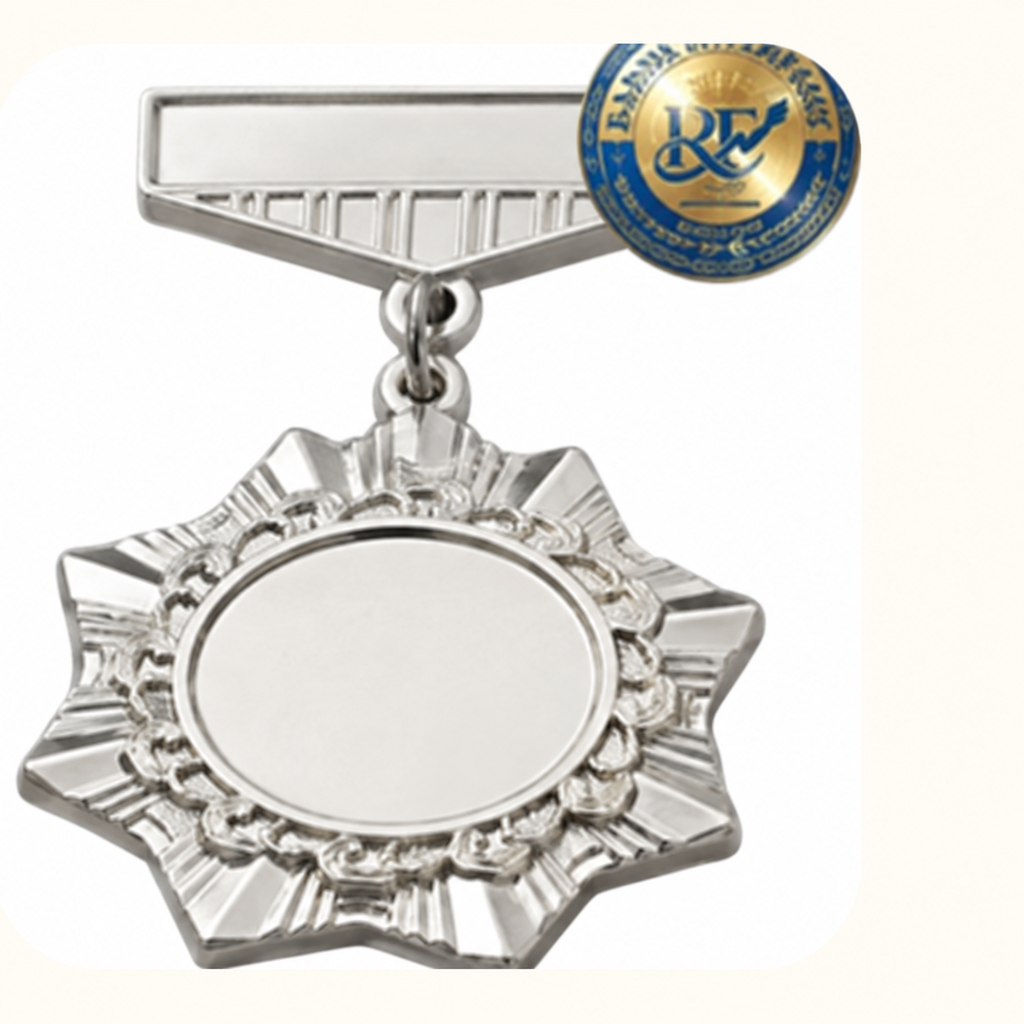 Plain Hanging Medal Blank - Silver
