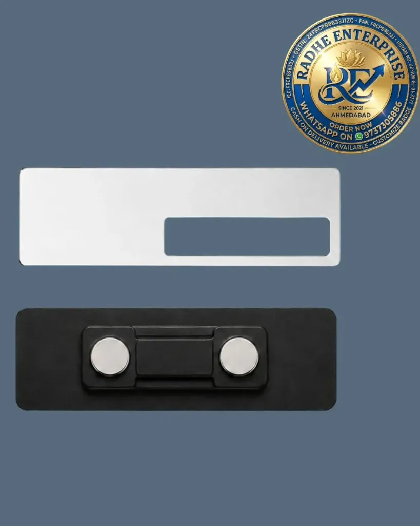 Reusable name Badge pack of 10 (magnet and pin not including)