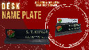 Customised table Name Plate