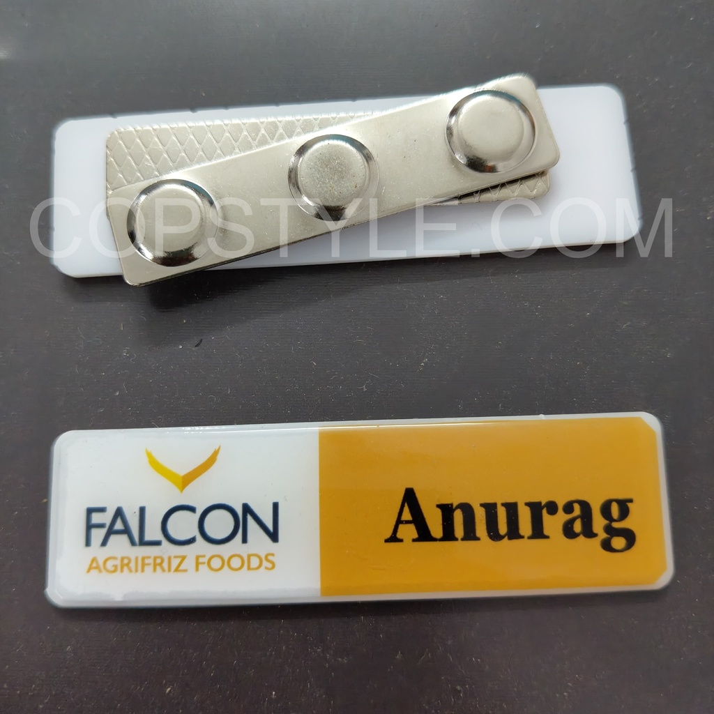 Acrylic magnetic name plate