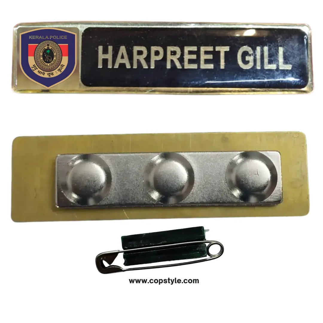 Kerala Police Uniform Name Plate