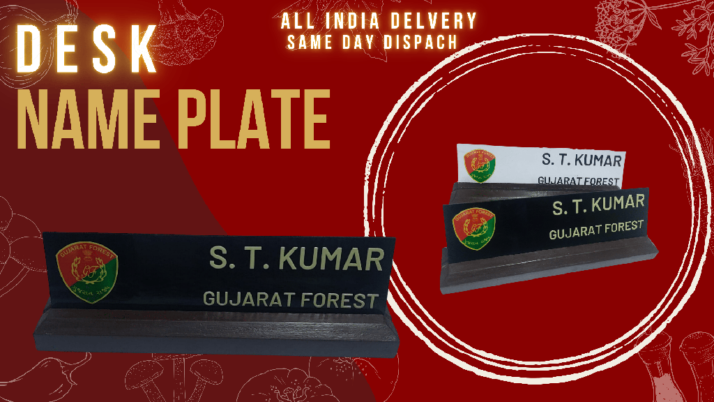 Customised table Name Plate