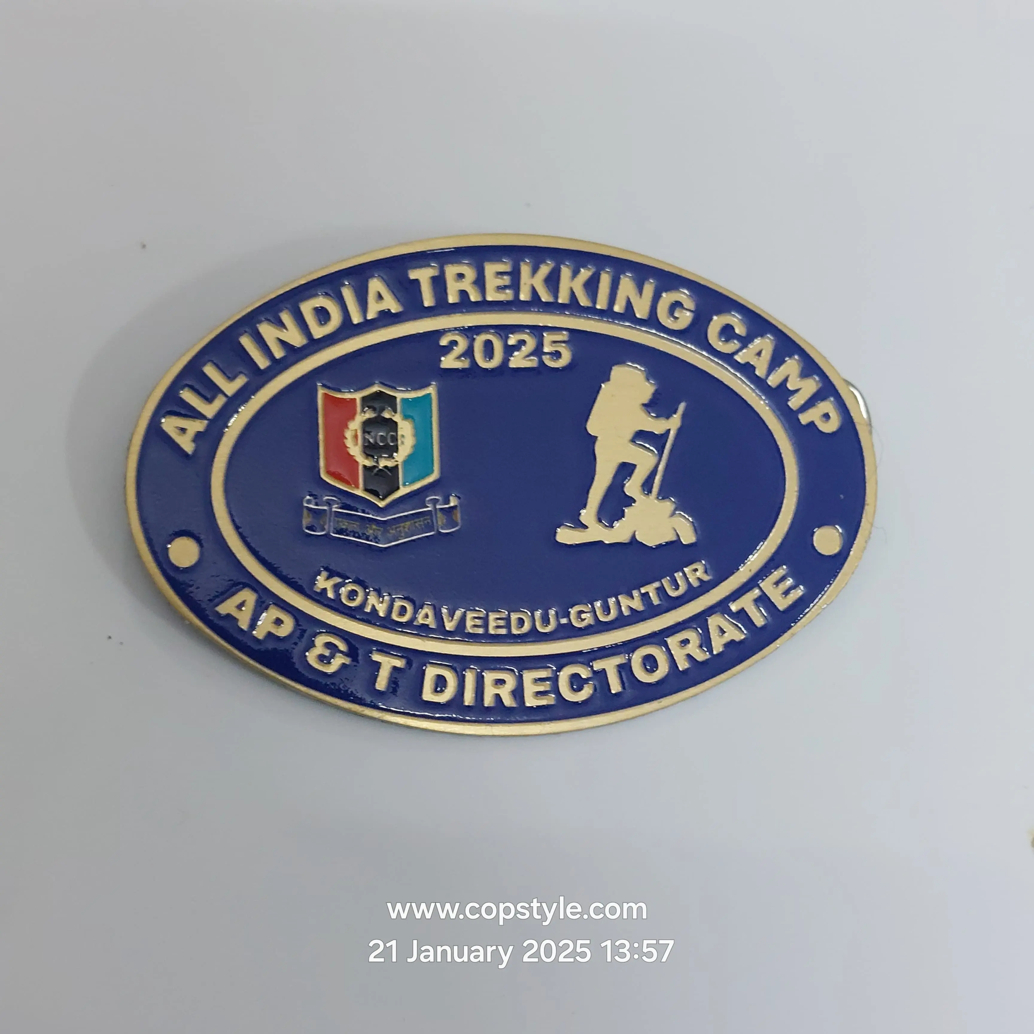 All india trekking camp 2025 kondaveedu guntur ap and directorate ncc badge
