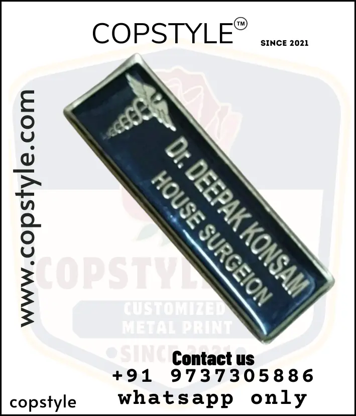 Police name badge Uniform Name Plate