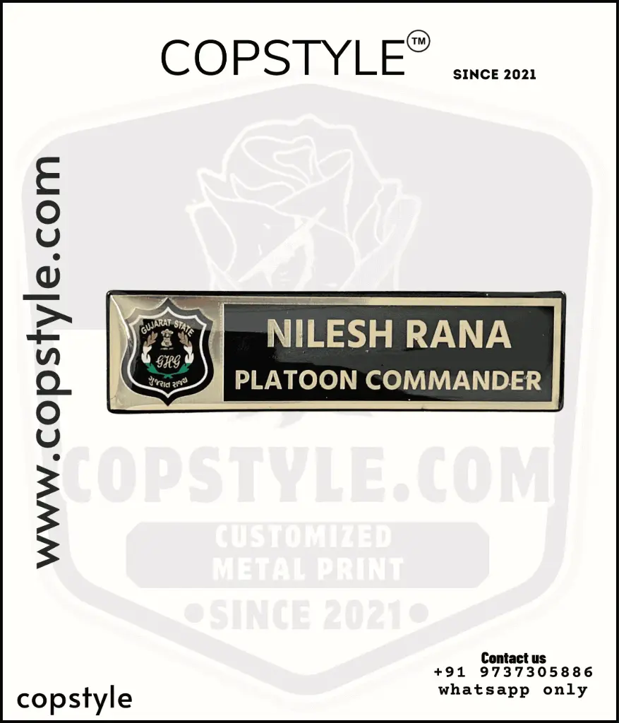 Gujarat Home Guard Pocket Name Badge – Durable & Customizable  Buy Online