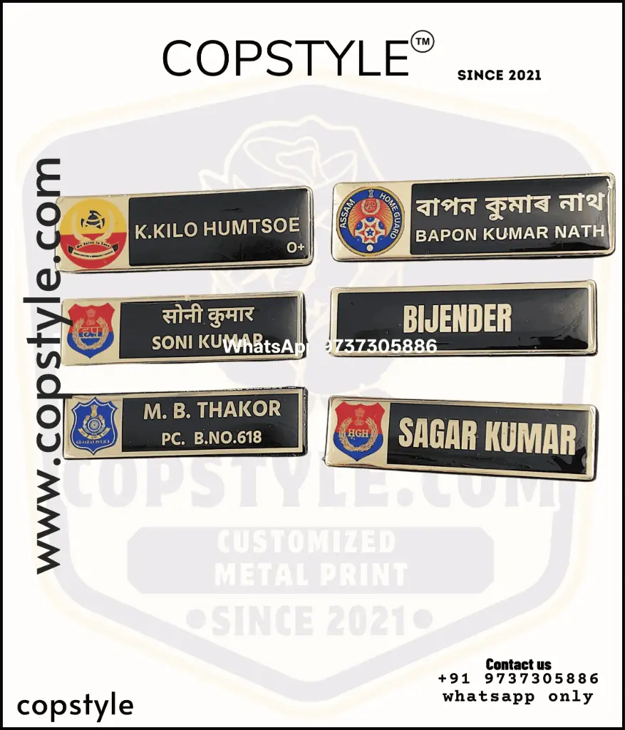 [PNPBCOTED] Police Name Plate & Badge – Premium Metal ID Plates for Officers