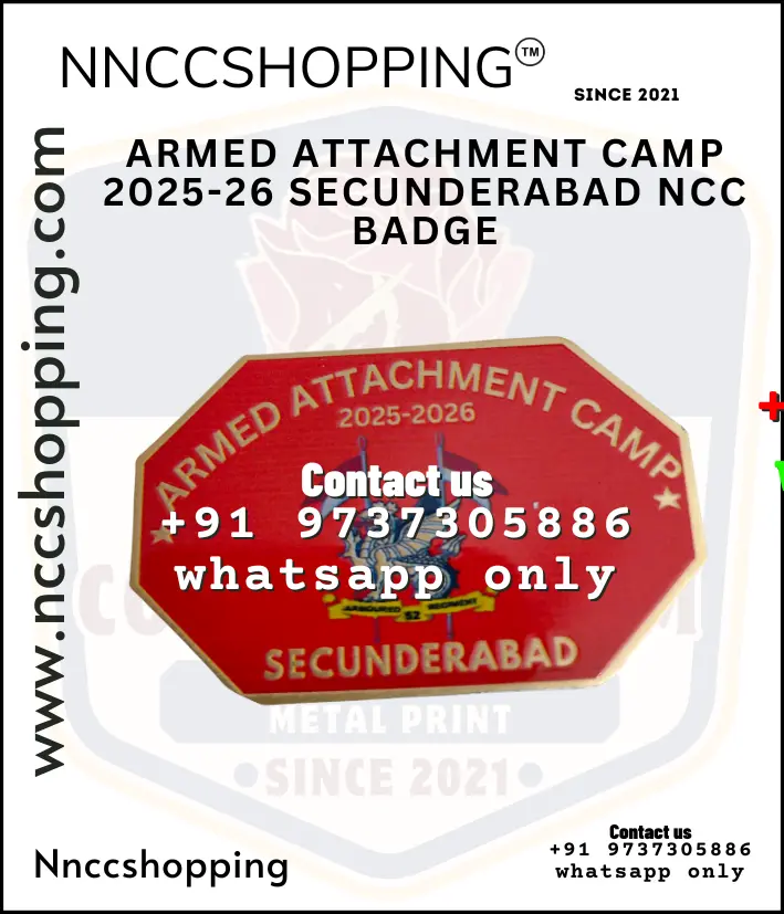 Armed attachment camp 2025-26 secunderabad ncc badge