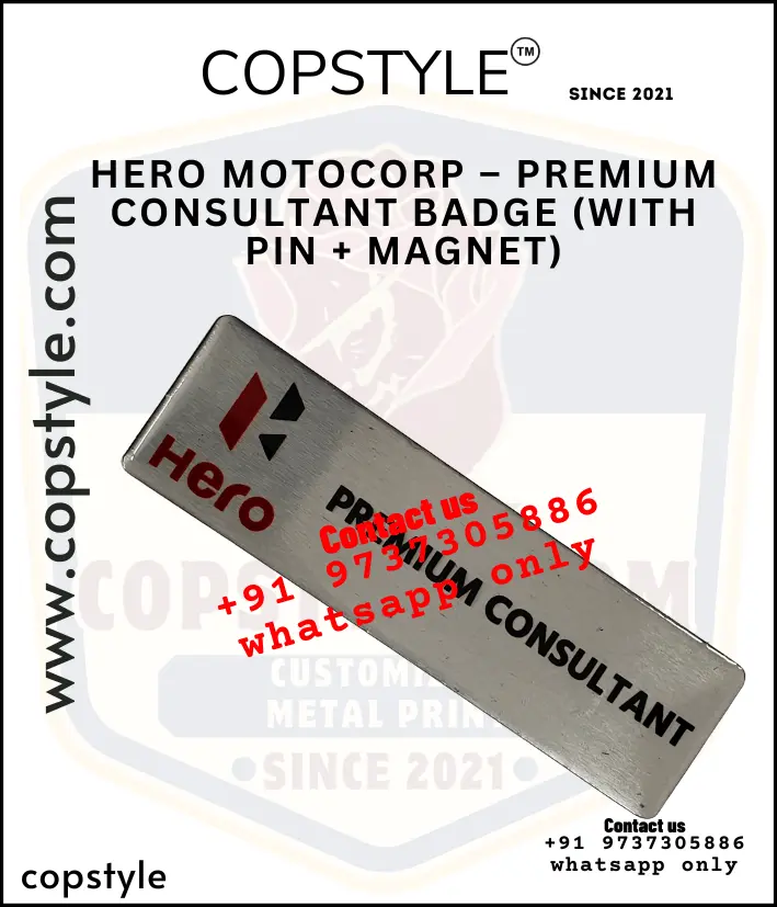 HERO MOTOCORP – PREMIUM CONSULTANT BADGE (WITH PIN + MAGNET)