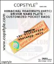 Himachal Roadways (HRTC) Driver Name Plate – Customized Pocket Badge