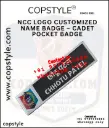 NCC Logo Customized Name Badge – Cadet Pocket Badge