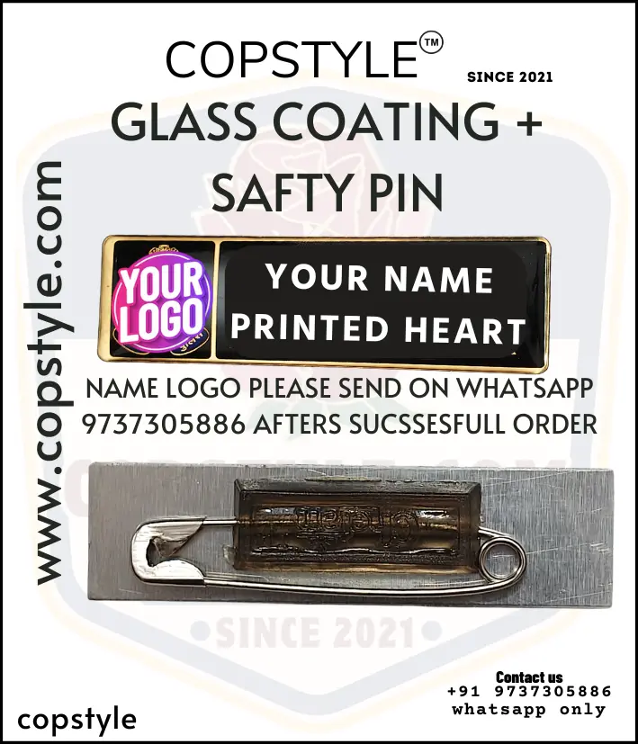 Pocket Name Badge with Glass Coating