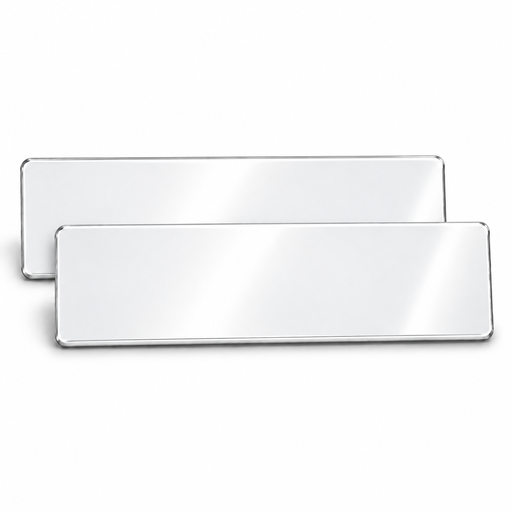 White plain sublimation name plate 80 × 23 mm